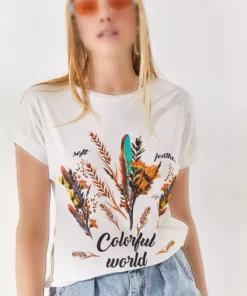 تی‌شرت زنانه اکری سفید با طراحی توری TSH-19000125 برند Olalook - 6195528