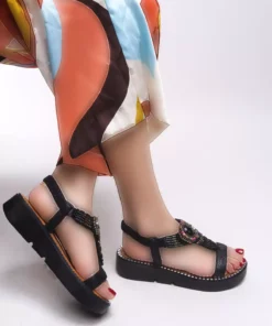 سندل زنانه الیانیانا 0012079506 مشکی برند Riccon - 926722716