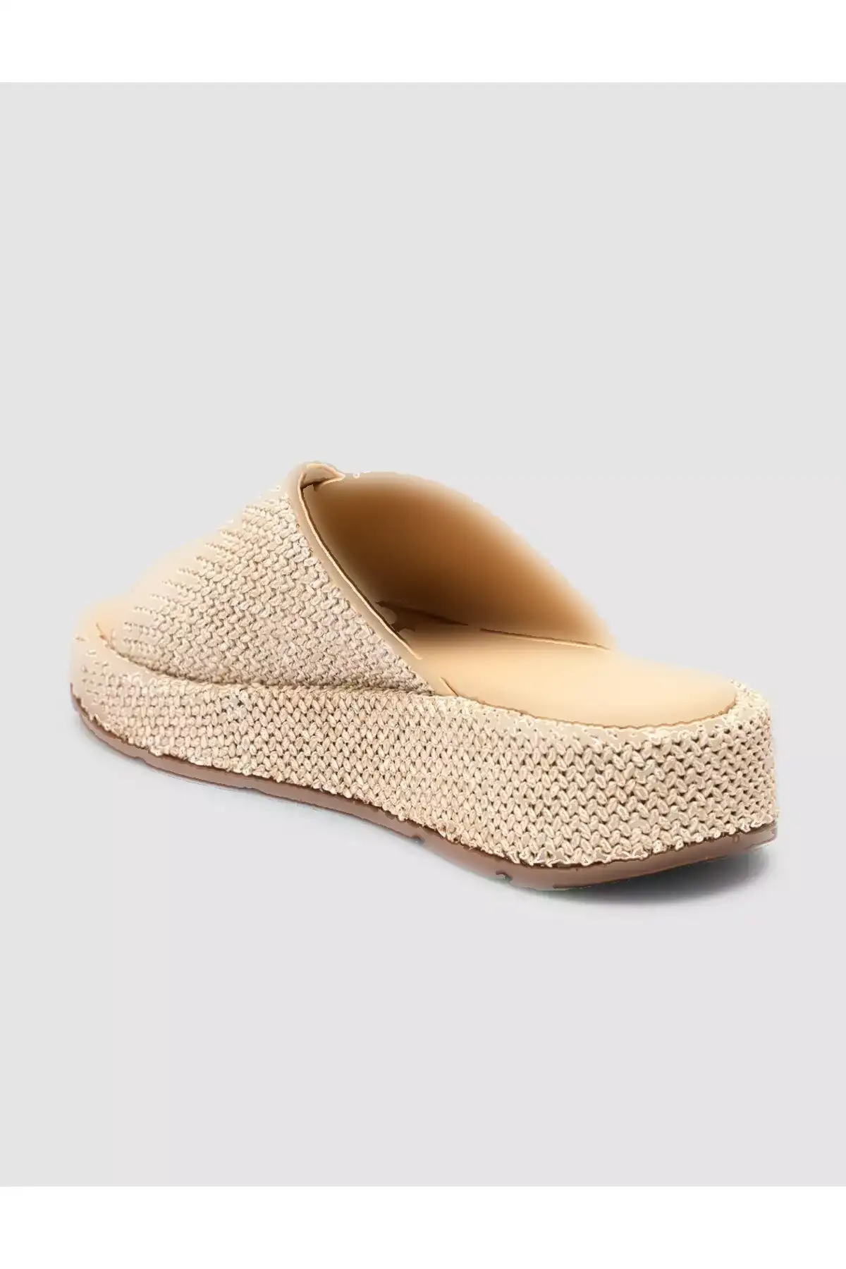 دمپایی زنانه به رنگ کرم با جزئیات حصیری برند Cabani - 933176197