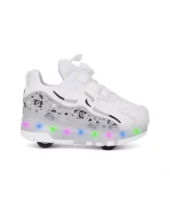 کفش ورزشی راحت سفید با چرخ دار و چراغ دار برای کودکان، مدل نیلس برند ROCKY SPORT - 941233835