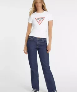 تی‌شرت زنانه فیت اسلیم جینز برند Guess - 864455260