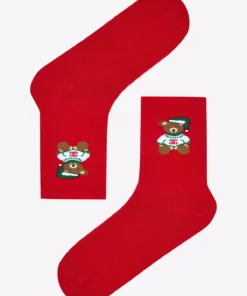 2 جفت جوراب ساق کوتاه با طرح کیک سال نو در جعبه از جنس پنبه برند Penti - 1045996249