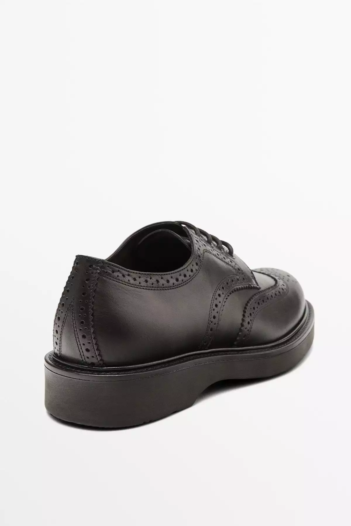 کفش بروگ چرم ناپا برند Massimo Dutti - 1011066544