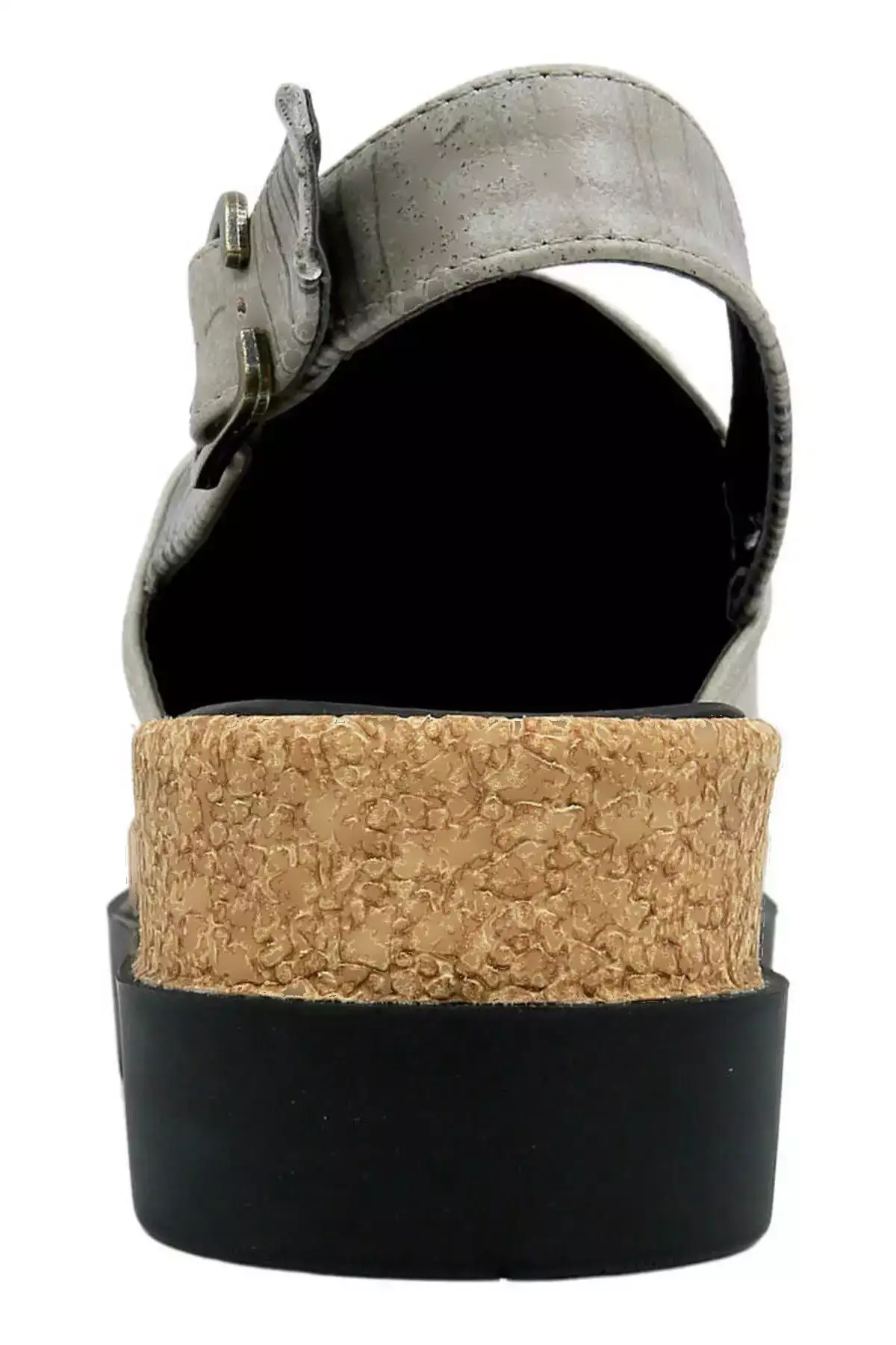 صندل زنانه از چرم گیاهی با زیره ضخیم - طراحی غروب حیوانات برند Dogo - 817175038