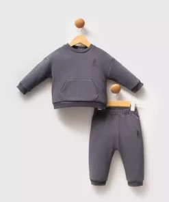 ست‌های بچه‌گانه خاکستری U.S. Polo Assn برای پسران برند U.S. Polo Assn. - 965844544