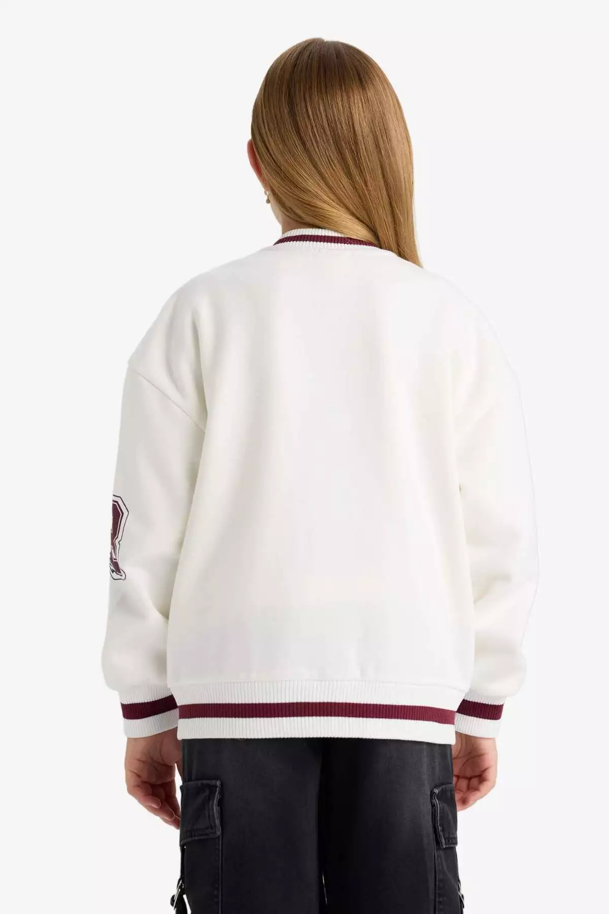 کاپشن بمبری یقه کالج با چاپ دخترانه مدل F2295A825AU برند Defacto - 969223927