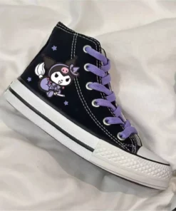 کفش ورزشی نایک اسنیکر با طرح کمرنگ و بند بلند مشکی برند Trendy Moda - 839992360