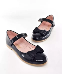 کفش دخترانه سطلی با پاشنه طبی و رویه براق برند BDKButik - 888860466