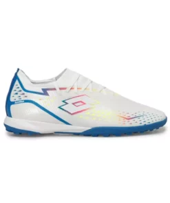 کفش فوتبال حرفه‌ای با جوراب برای زمین چمن مصنوعی - سفید برند Lotto - 812459165