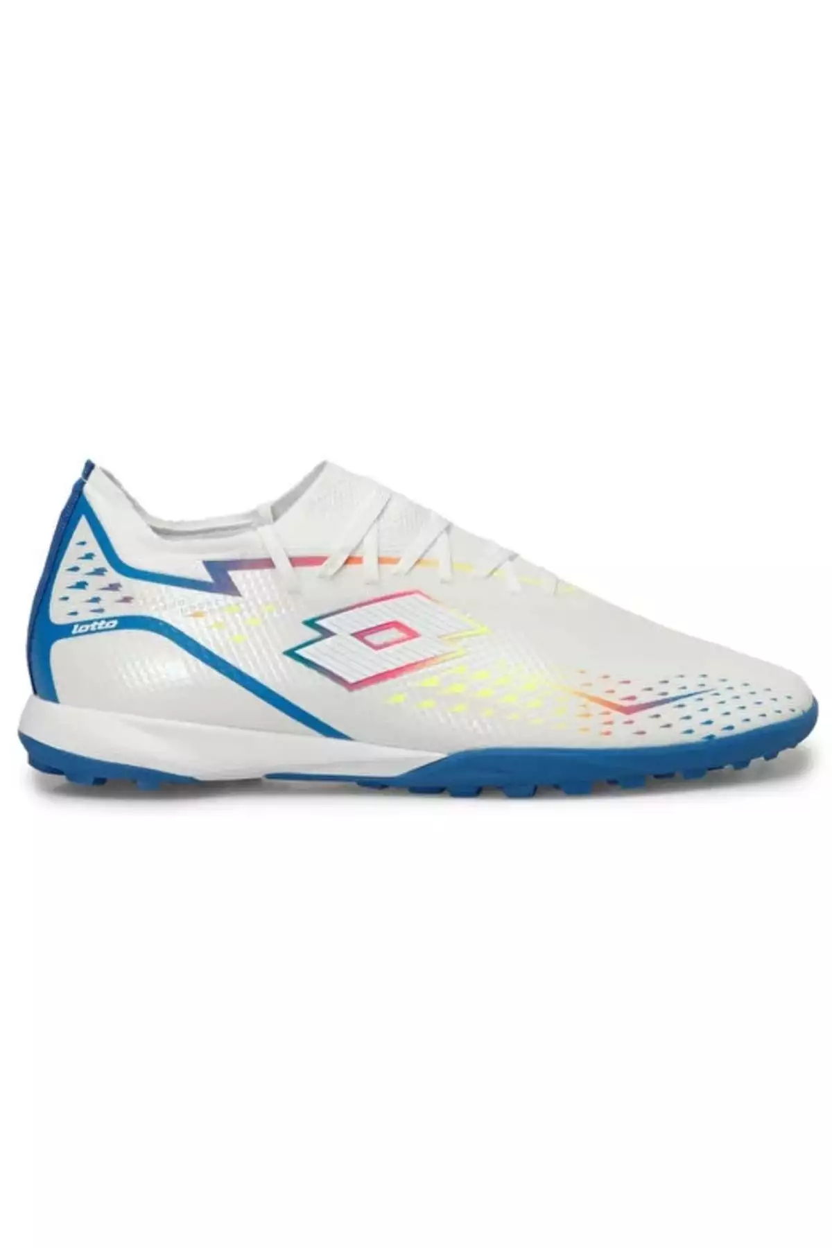 کفش فوتبال حرفهای با جوراب برای زمین چمن مصنوعی - سفید برند Lotto - 812459165