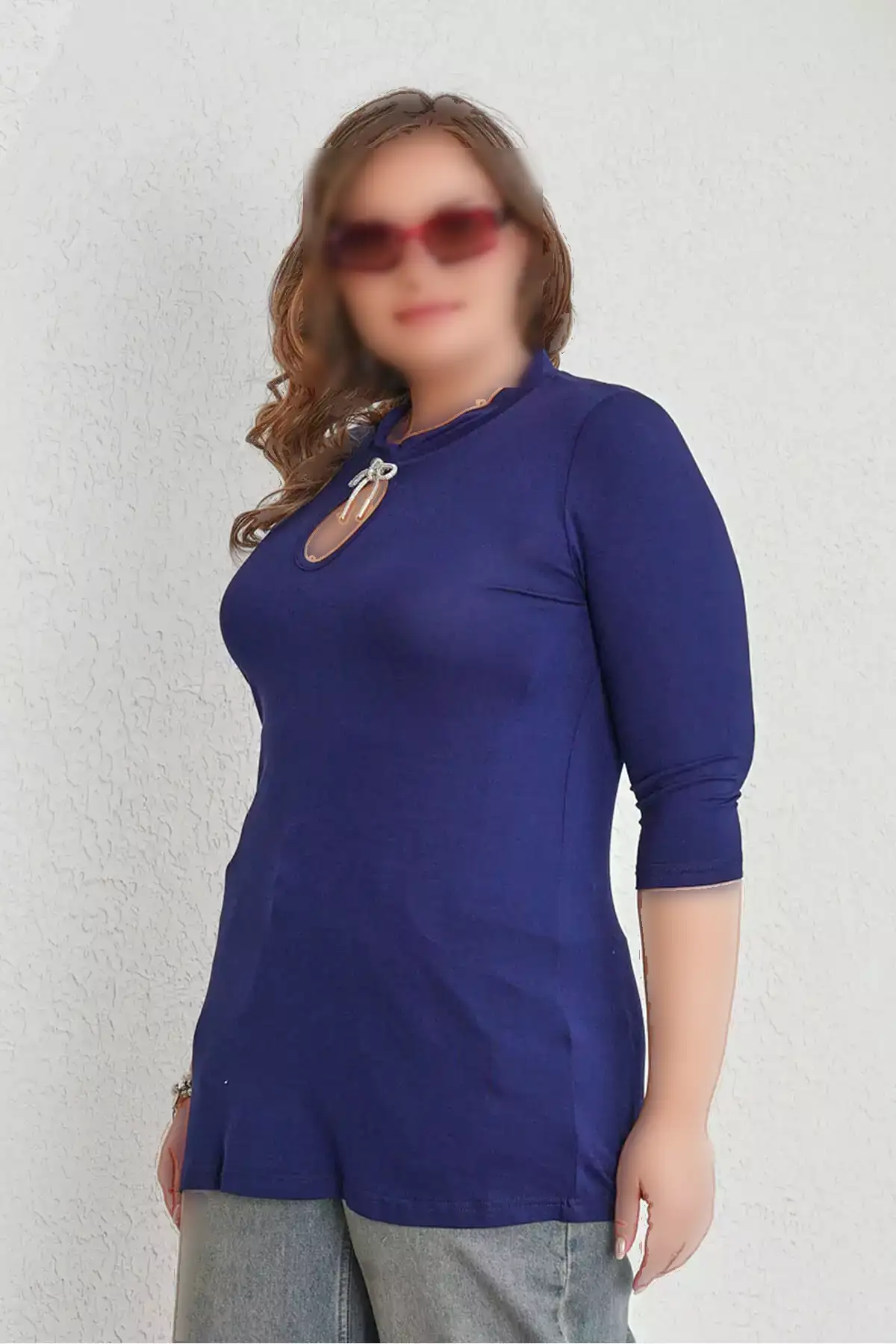 54146 تیشرت با جزئیات فیلونل برند Büyük Moda - 900280223