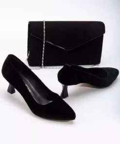 ست کیف و کفش پاشنه‌باریک زنانه برند Akçetin Moda - 866190783