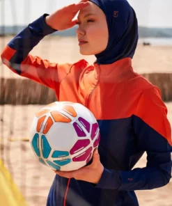 مایو شنا حجاب‌دار سری H2O رنگ سرمه‌ای مدل M2316 برند Marina - 719423778