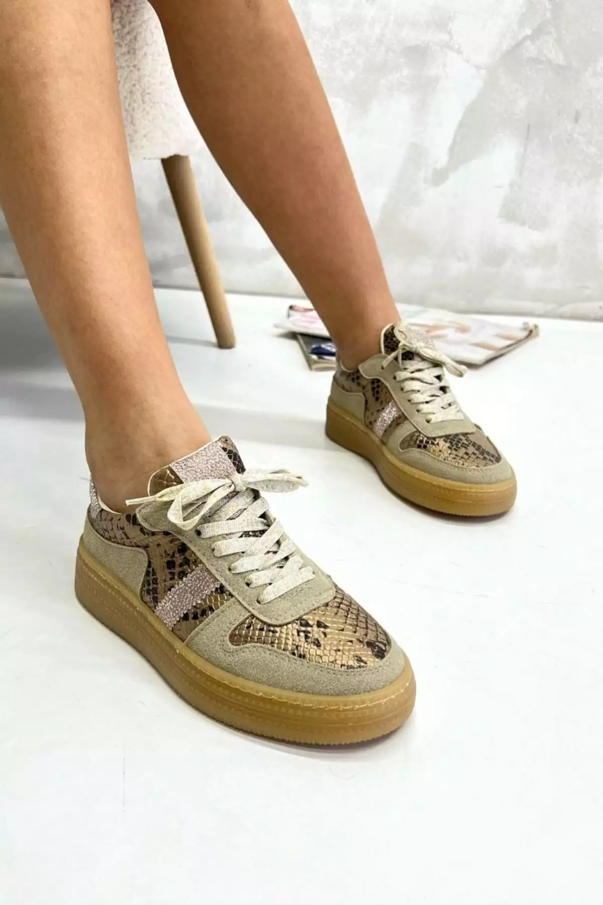 کفش ورزشی زنانه بژ مدل DS067 برند inizio - 922081752