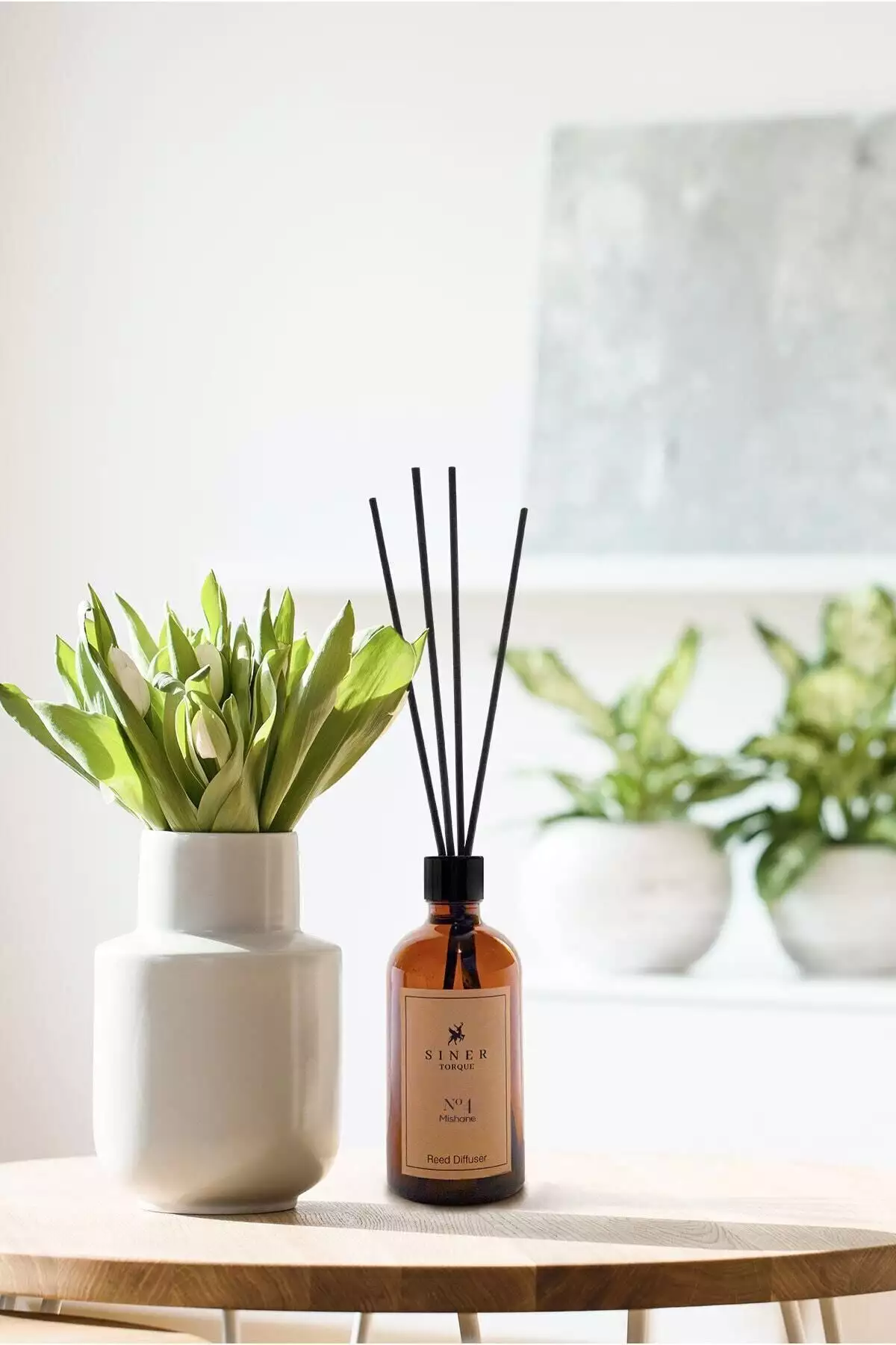 دیفوزر نی ۴ مشانه با عصاره بامبو - خوشبوکننده اتاق با فرمول رفع بوی نامطبوع برند Siner Torque - 64948414