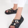 صندل زنانه مشکی ۲۰۷۷۳ برند SOHO - 956774333