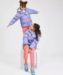 کوتاه پد دار بیرونی بزرگ دخترانه رنگ بنفش روشن mont SK232042-816 برند Skechers - 863341801