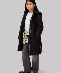 کاپشن زمستانی دخترانه مشکی برند Calvin Klein - 1048498840