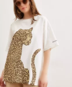 تی‌شرت زنانه کرم با طرح چاپی پیش و پشت، ۲ لایه، آستین بلند، اندازه بزرگ، یونی‌سکس، کد TSH-19000696 برند Olalook - 887573948