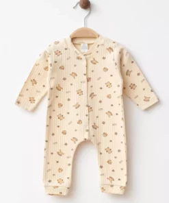 توله خرس زمستانی ۳-۶-۹ ماهه تیشرت بدون آستین نخ پنبه‌ای لباس نوزاد برای خروج از بیمارستان YK8795 برند yukobaby bebeğiniz için en doğalı - 1032067044