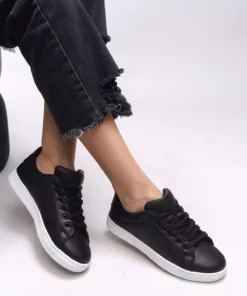 کفش ورزشی زنانه مشرونه مدل 0012601 مشکی سفید برند Riccon - 894936376