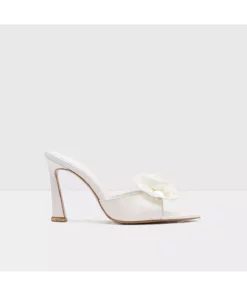 روسلین-تیآر - صندل پاشنهدار زنانه از چرم طبیعی به رنگ کرم برند Aldo - 934082478