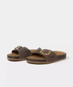 زنانه صندل ساده با بند تکی از جنس چرم مصنوعی E6848AX25HS برند Defacto - 929415465