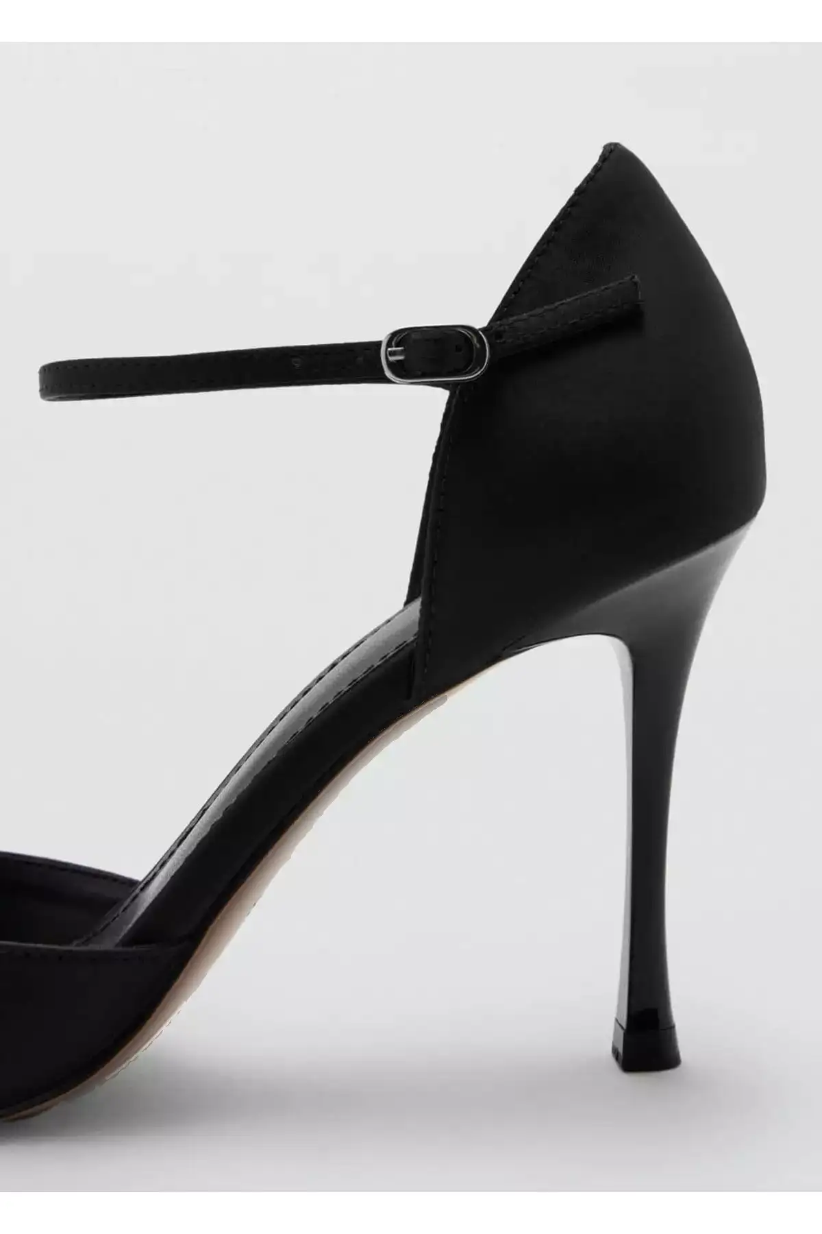 صندل ساتن پاشنهدار برند MANGO - 1033431097