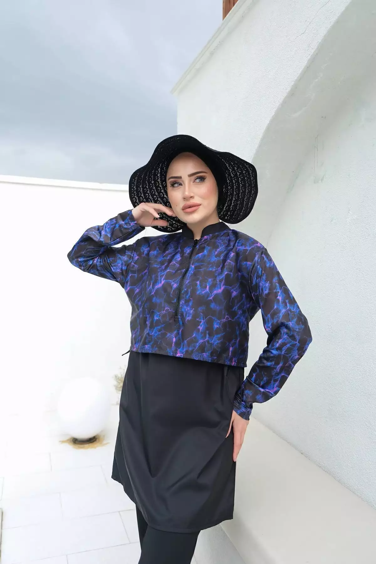 ماهی دوسر چاپ دیجیتال نیمه پوشیده برند lurex moda - 813058102