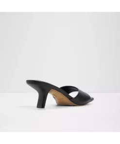 سحرآور - صندل پاشنه‌بلند مشکی از چرم مصنوعی بدون بند برای زنان برند Aldo - 924121611