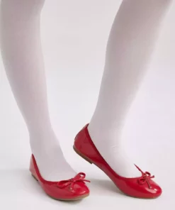 کفش باله بچه‌گانه با کفی صاف از چرم مصنوعی، مشکی براق مدل Z8325A623SP برند Defacto - 655847838