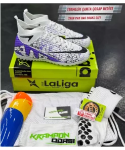 ست ۳ تایی پرو لالیگا شامل زمین مصنوعی + کیف + جوراب + مچ بند برند AİRBOOM - 958017980