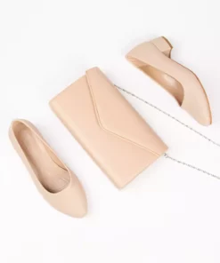 ست کفش پاشنه بلند زنانه و کیف برند Akçetin Moda - 862303244