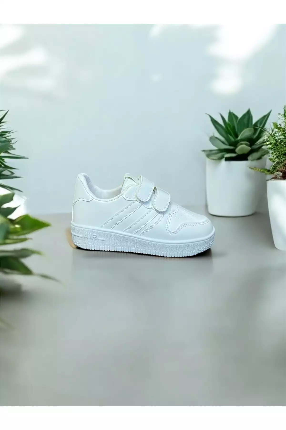 کفش اسپرت سفید چسبی یونیسکس راحت برند Miracan - 894132724