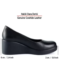 کفش روزمره پاشنه accu از چرم طبیعی گاوی مدل مبل سیاه برند Erkan Saçmacı - 963234884