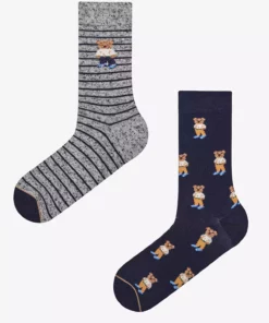 جوراب مچی دو عددی خاکستری روشن مردانه کد بیر برند Penti - 872380645