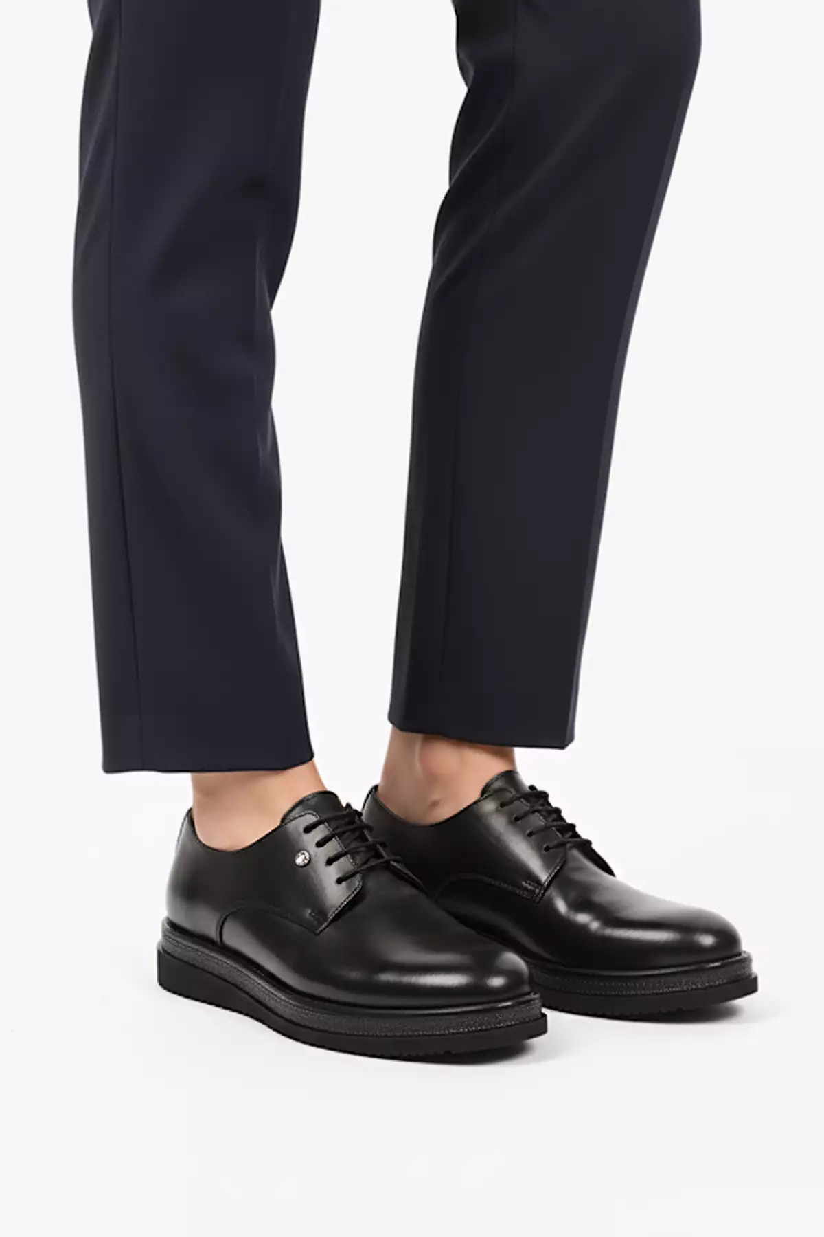 کفش کلاسیک مردانه با کفی ایوا از چرم طبیعی سبک و مشکی 361004 M برند Pierre Cardin - 988925717