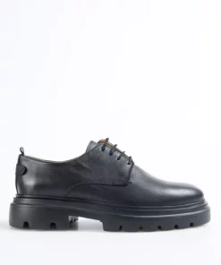 کفش کلاسیک مردانه چرمی مشکی ولف-حمزه برند Fabrika - 844489215